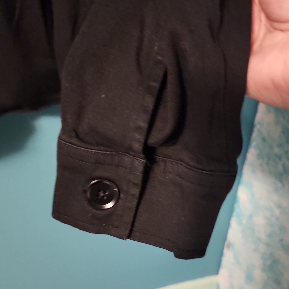 Torrid Black Jacket with Button Detail - Picture 5 of 7